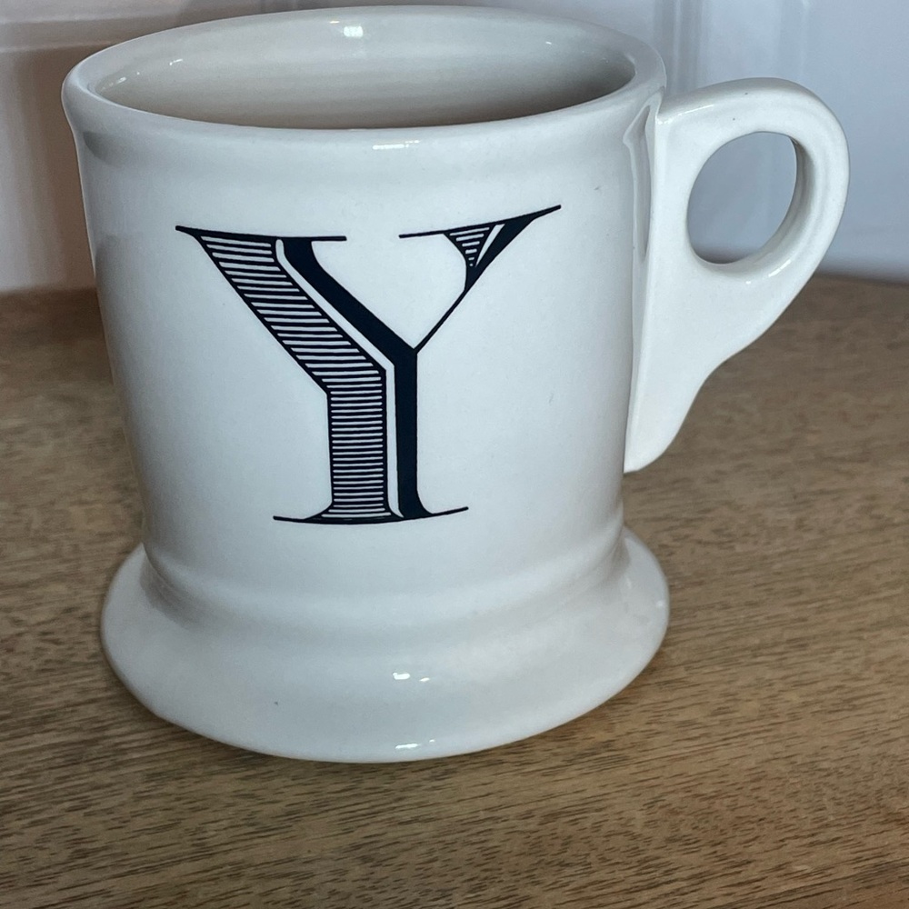 Anthropologie Monogram White Mug
"Y" Initial